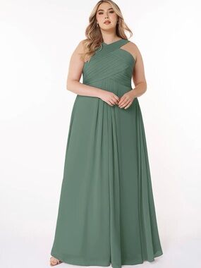 knee length dresses for ladies Mauve Floral Tulle Maxi Dress with Criss Cross Back